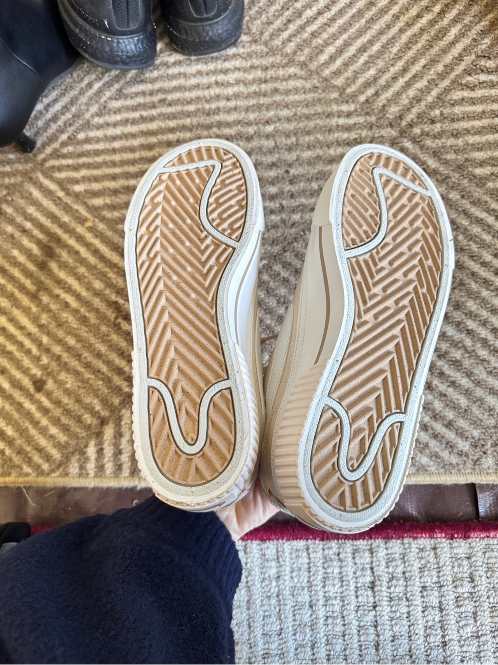 Nike Women's Cream Low-Top Platform Sneaker - Picture 4 of 4